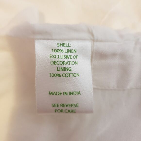 LILLY PULITZER White Linen Tunic Top Womens Size Medium - Picture 4 of 7